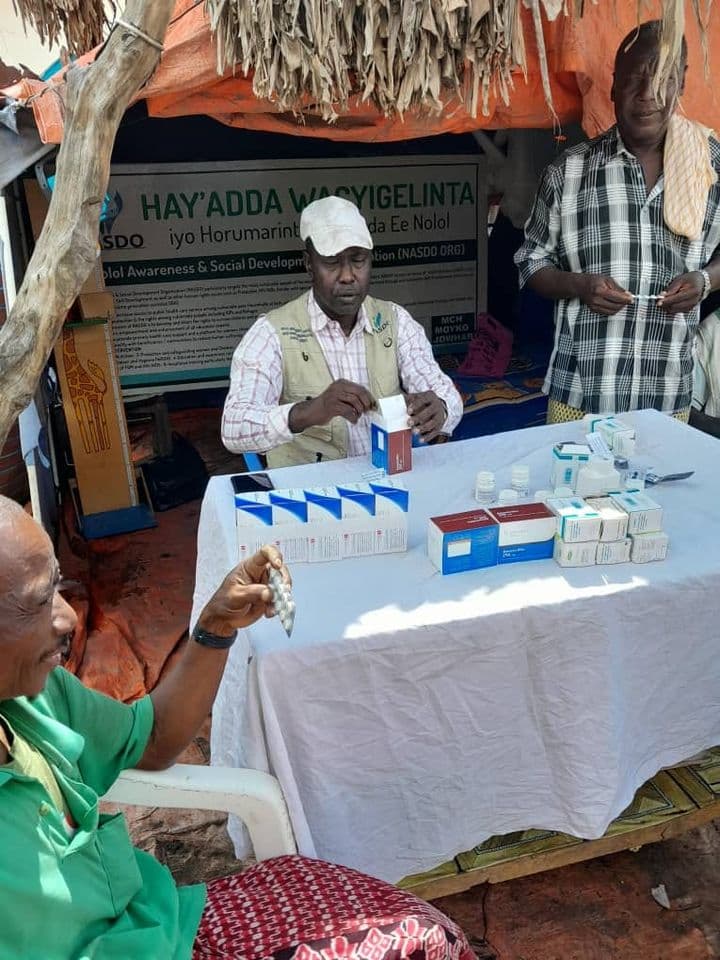 Healthcare outreach during floods in Moyko Village