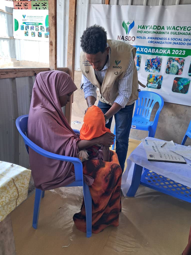Daily maternal and child health work at Gubadley MCH