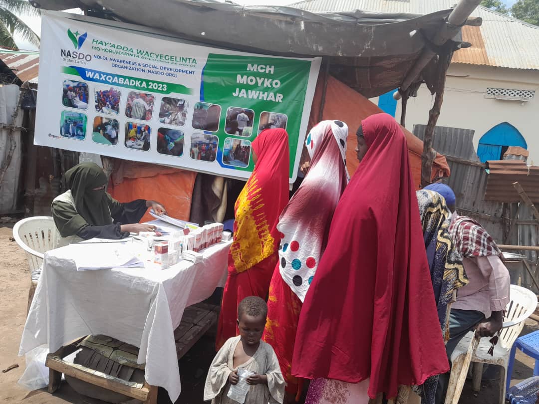 Mother and child health activities at Moyko MCH in Jowhar
